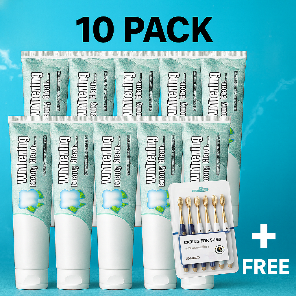 FreeShipping Philippines (10pcs Toothpaste Free 6pcs toothbrush) Japanese Hyaluronic Acid Dual Effect Witening Toothpaste